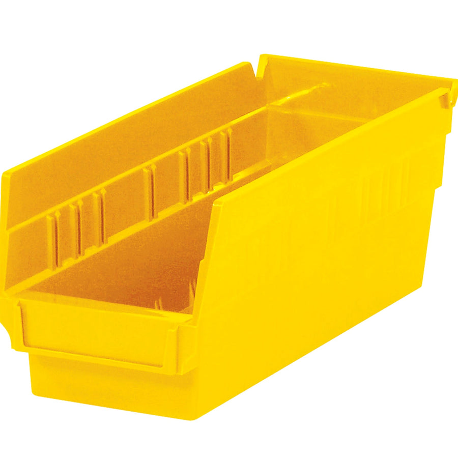 11 5/8 x 4 1/8 in Yellow Plastic Shelf Bins 36/Case BINPS102Y