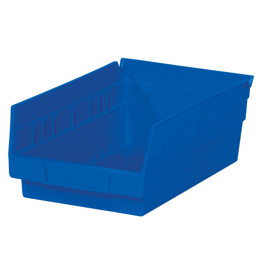 11 5/8 x 6 5/8 x 4 in Blue Plastic Shelf Bins 30/Case BINPS103B
