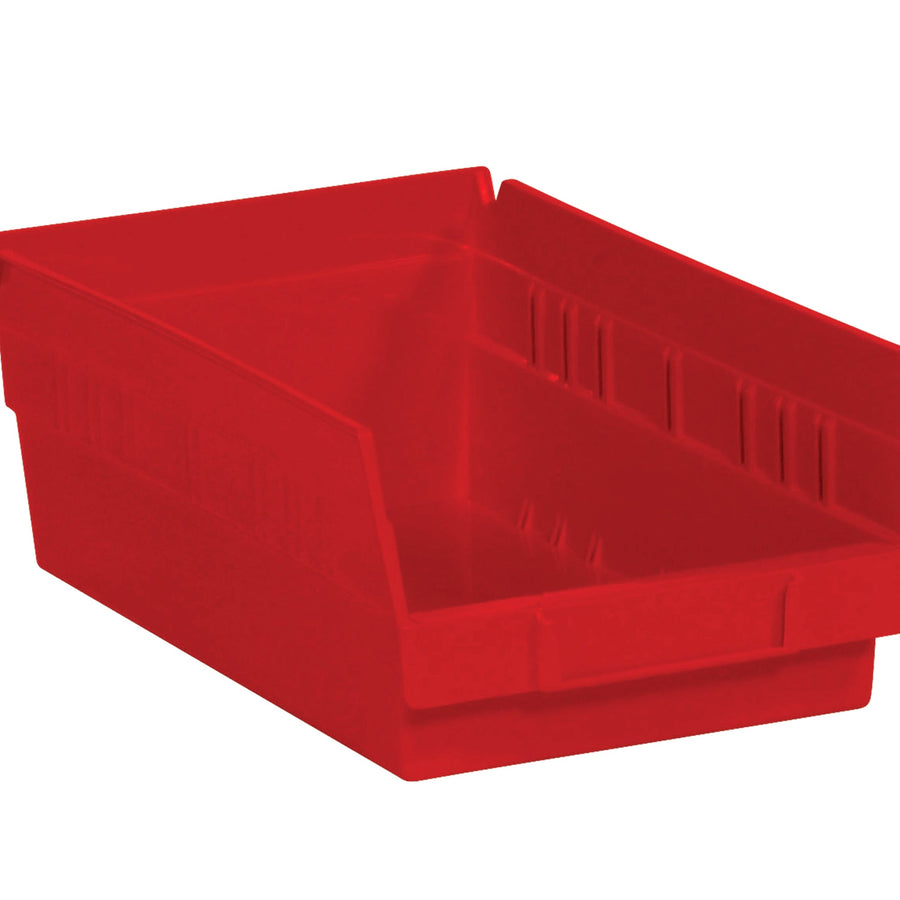 11 5/8 x 6 5/8 x 4 in Red Plastic Shelf Bins 30/Case BINPS103R