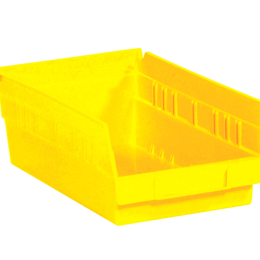 11 5/8 x 6 5/8 x 4 in Yellow Plastic Shelf Bins 30/Case BINPS103Y
