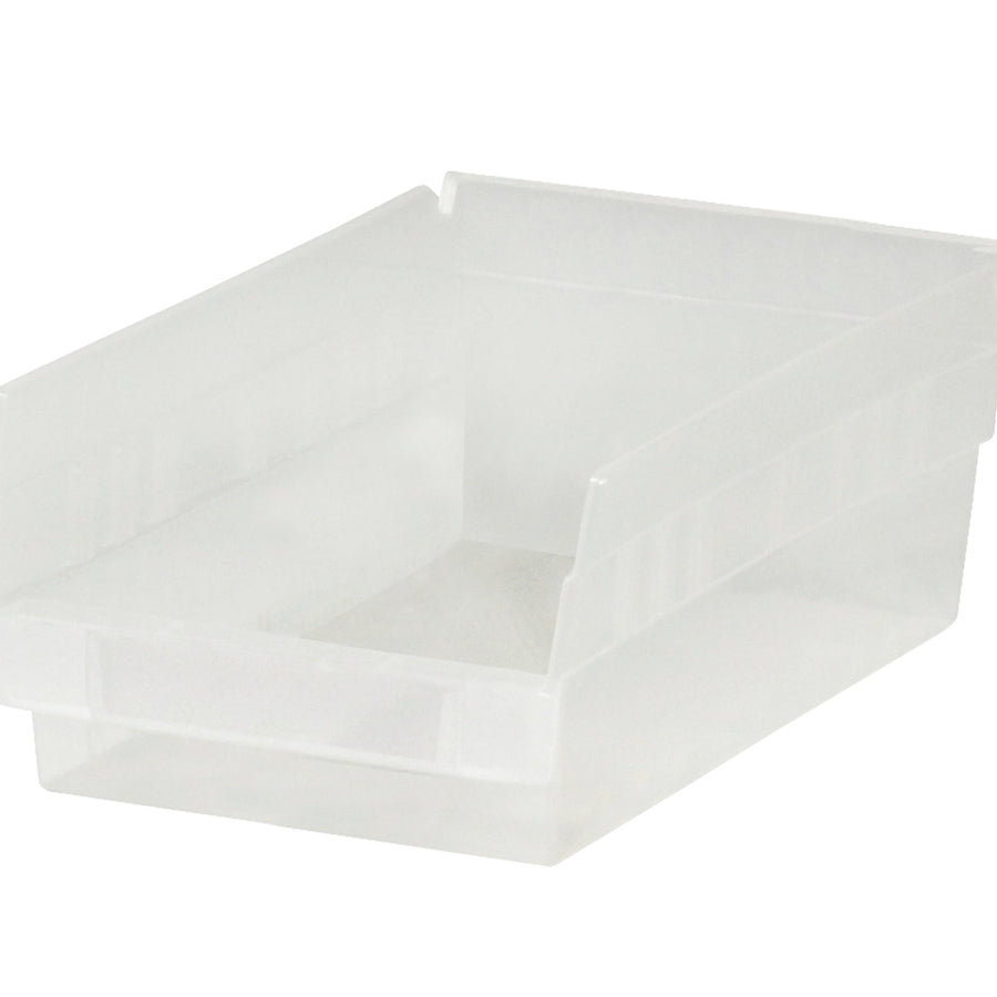 11 5/8 x 8 3/8 x 4 in Clear Plastic Shelf Bin Boxes 20/Case BINPS104CL
