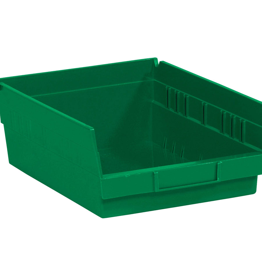 11 5/8 x 8 3/8 x 4 in Green Plastic Shelf Bins 20/Case BINPS104G