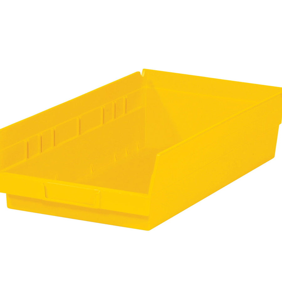 17 7/8 x 11 1/8 in Yellow Plastic Shelf Bins 8/Case BINPS114Y