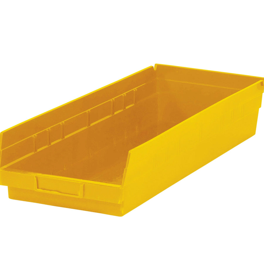 23 5/8 in Yellow Plastic Shelf Bin 6/Case BINPS123Y