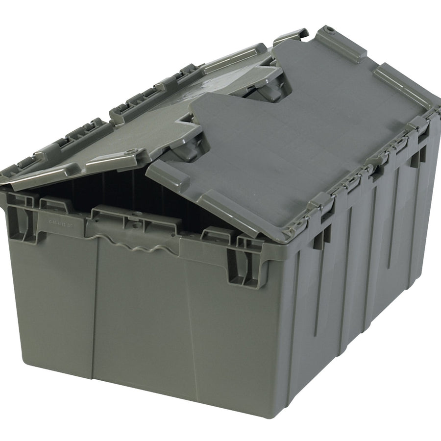 20 1/4 x 14 1/4 x 9 5/8 in Gray Plastic Totes 1 Each BINR110