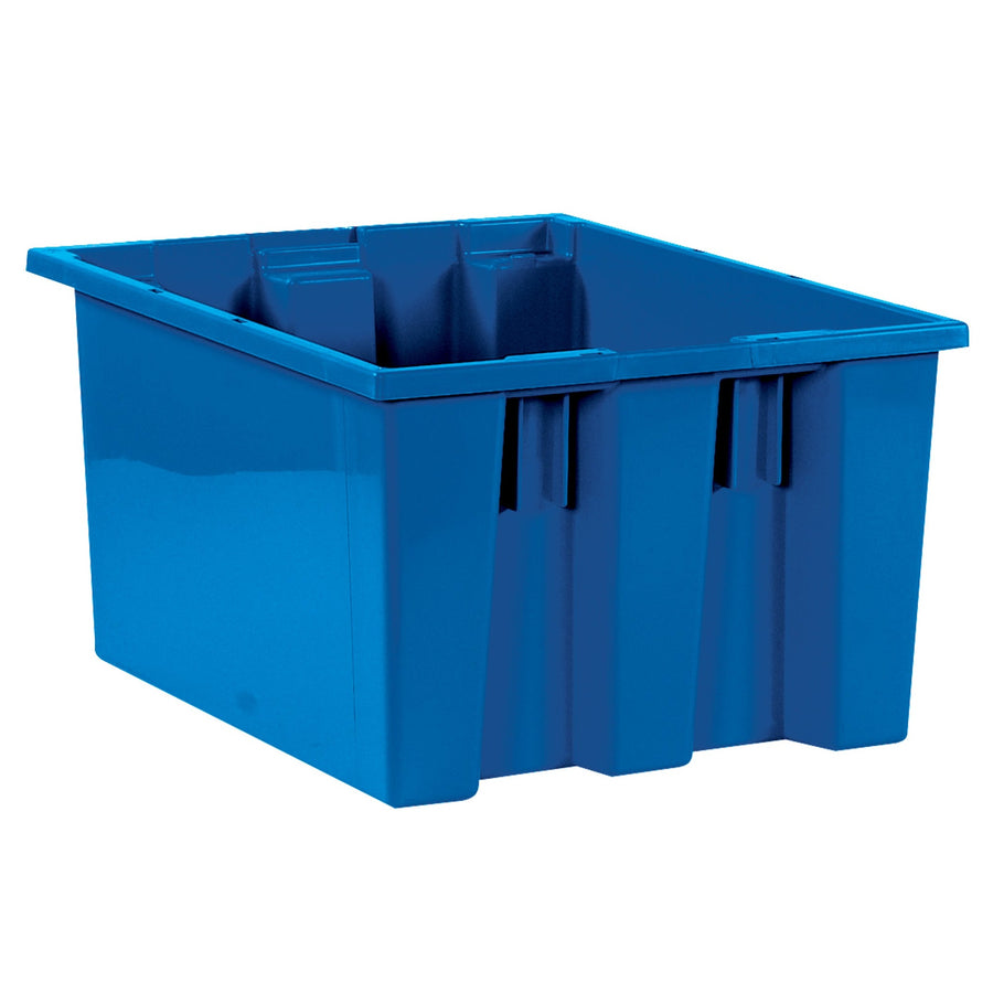 17x14.5x9.87 Blue Plastic Stack & Nest Bins 6/Case BINS113