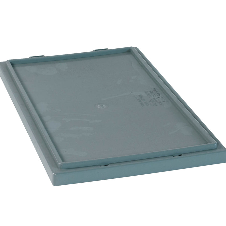 20 7/8 x 18 1/4 in Gray Plastic Stack & Nest Lids 3/Case BINS158