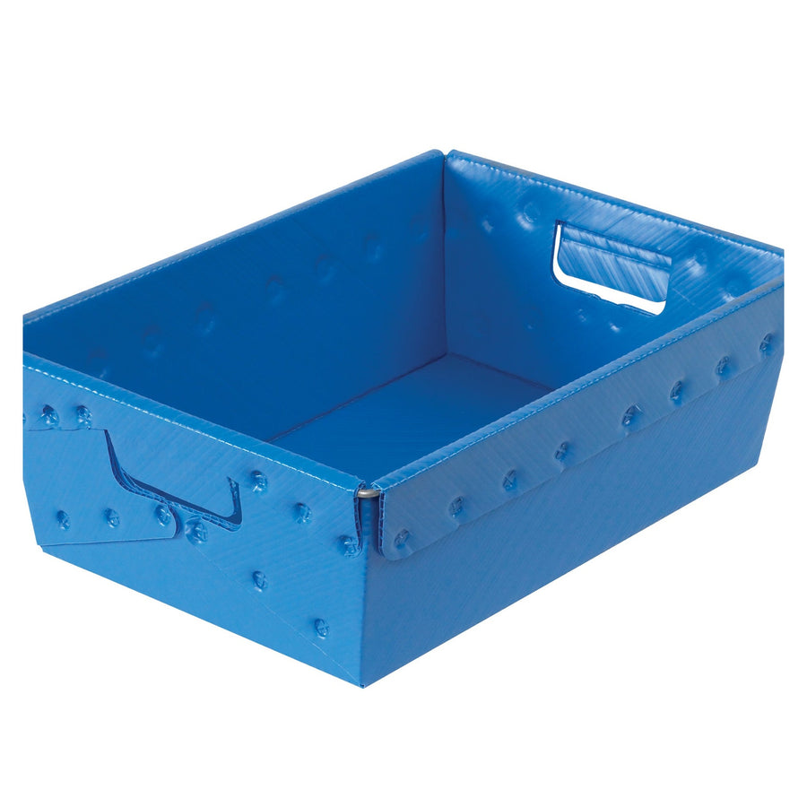 18x13x6 80 lb Blue Plastic Space Age Totes 6/Case BINS181