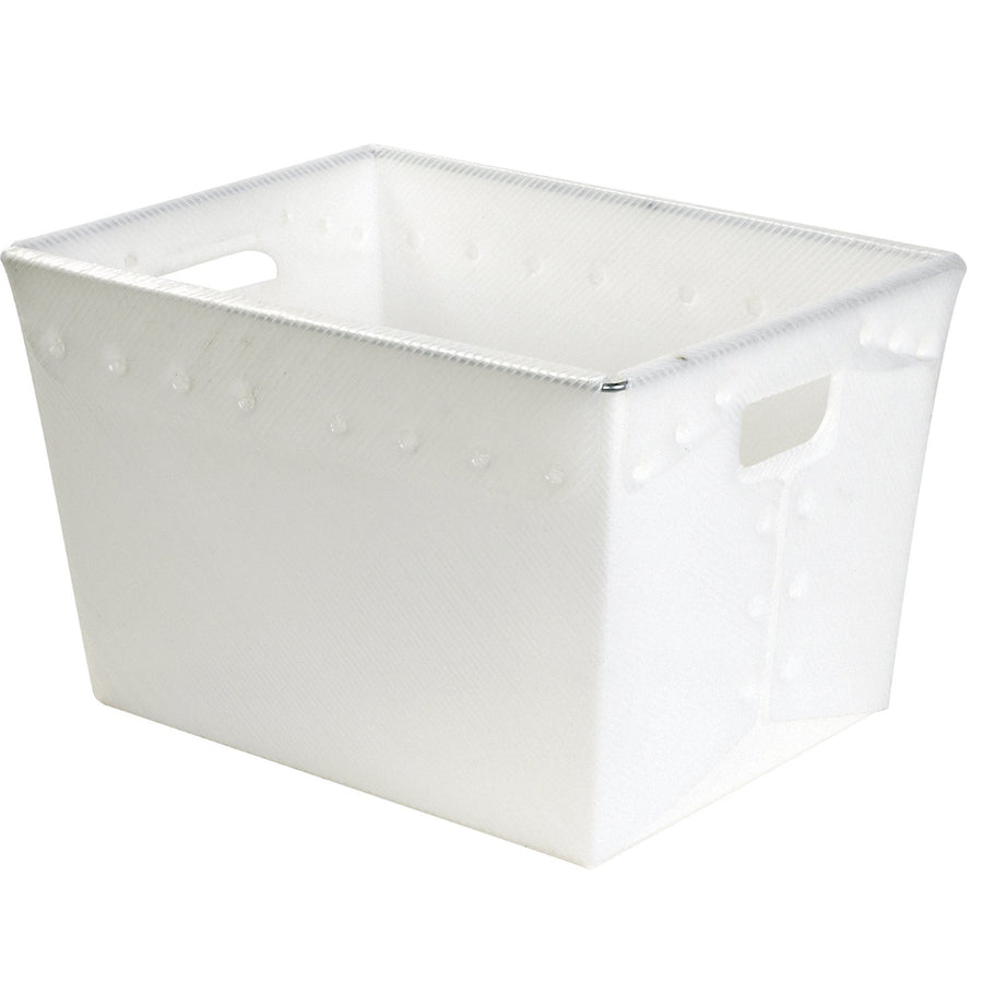18x13x12 80 lb White Plastic Space Age Totes 6/Case BINS184