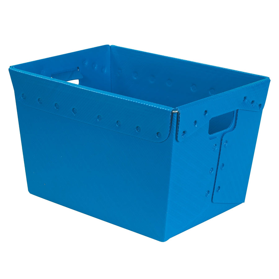 18x13x12 80 lb Blue Plastic Space Age Totes 6/Case BINS185