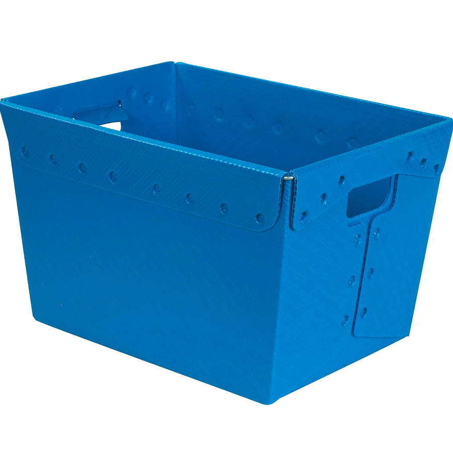 23x15x16 80 lb Blue Plastic Totes 6-Pack BINS189