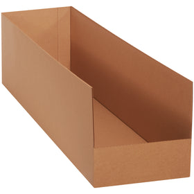 Maximize your warehouse storage with 42" deep corrugated bins designed to stop products from falling off racks. Built from durable ECT-32 C-flute kraft corrugated with one-piece construction for reliable performance. Bundle of 10 bins ready to organize and protect your inventory.