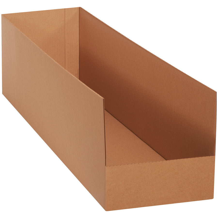 Maximize your warehouse storage with 42" deep corrugated bins designed to stop products from falling off racks. Built from durable ECT-32 C-flute kraft corrugated with one-piece construction for reliable performance. Bundle of 10 bins ready to organize and protect your inventory.