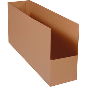 Stop products from sliding off warehouse racks with these heavy-duty ECT-32 kraft corrugated bins. 42" depth maximizes your rack storage space while one-piece construction ensures durability through multiple handling cycles. Sold as a convenient bundle of 10 bins.