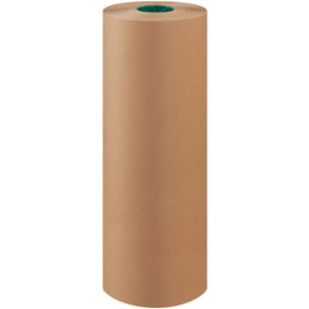 24" x 1000' Unbleached Butcher Paper Roll - Kraft Wrap, Case of 1