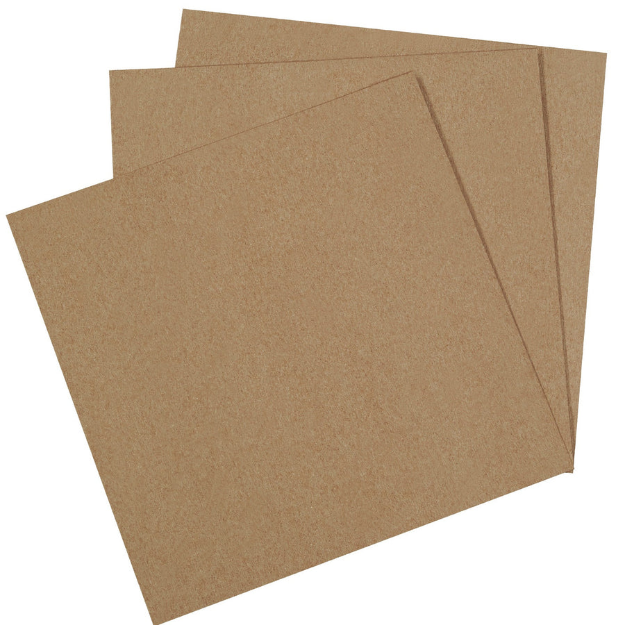 12x12 Kraft .022pt Fibreboard Chipboard Pads 625/Case CP1212