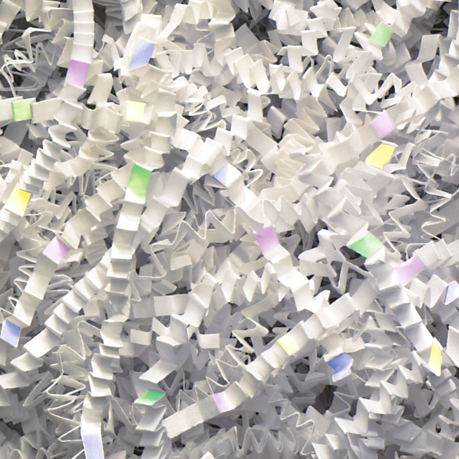 10 lb Iridescent & White Crinkle Paper Blend CPB10HH