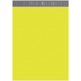 Professional-grade 14.5x19" yellow poly mailers with reliable self-seal closure and 2.5 mil puncture-resistant polyethylene construction. Waterproof, tamper-proof, and tear-resistant design protects products in transit. Sold by the case of 100 units.