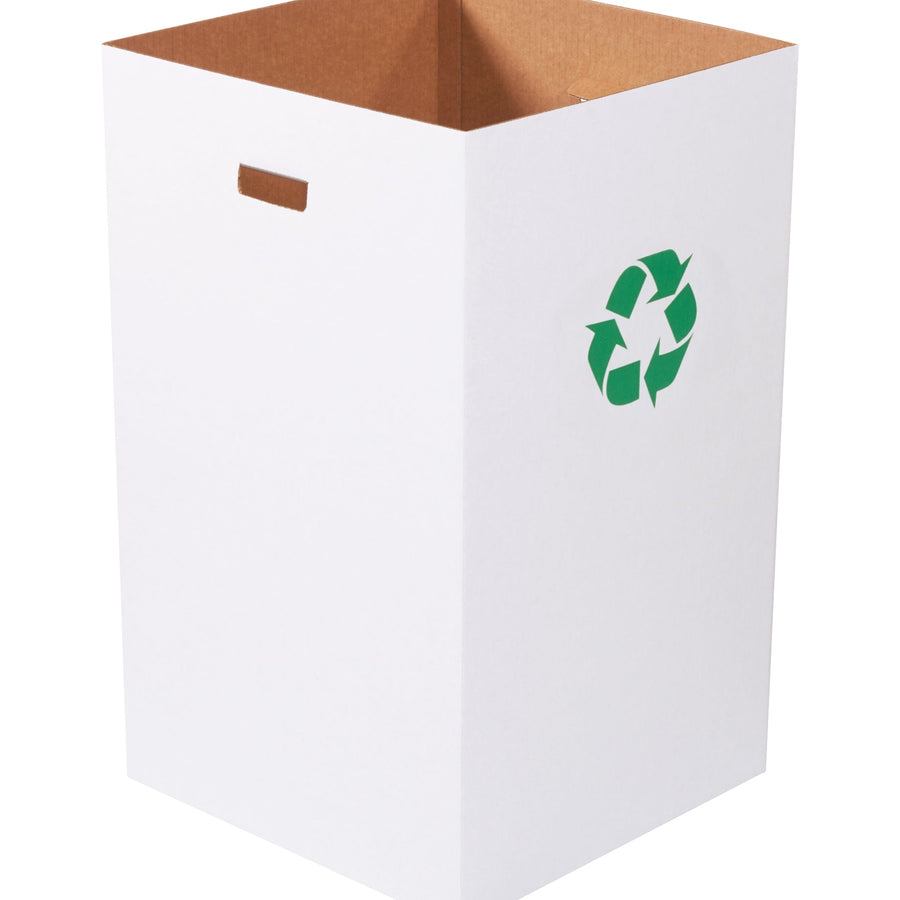 18x18x30 40 Gallon ECT-32 Corrugated Recycling Bin 10/Bundle CRR40R