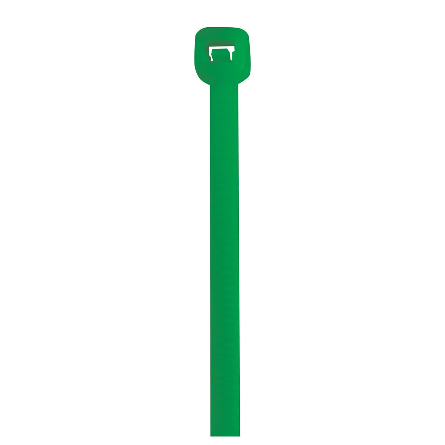 11 in 50 lb Green Nylon Cable Ties 1000/Case CT115A