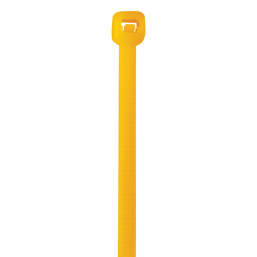Heavy-duty 11" fluorescent orange cable ties engineered to lock tight and stay secure through rough handling. 50lb nylon construction delivers reliable performance for shipping, bundling, and storage applications. Sold by the case of 1000 tiesβthe cost-effective choice for industrial operations.