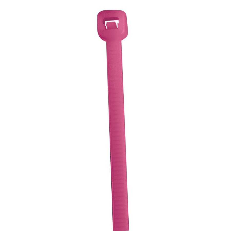 11 in 50 lb Fluorescent Pink Nylon Cable Ties 1000/Case CT115L