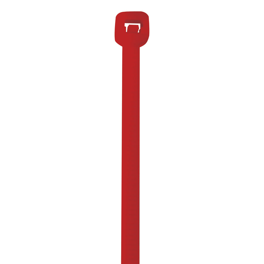 Lock-tight 14" red cable ties that won't move or loosen during shipping and storage. Made from durable 50lb nylon material with professional-grade performance. Sold as a case of 1000 ties–the cost-effective choice for high-volume bundling, wrapping, and packaging operations.