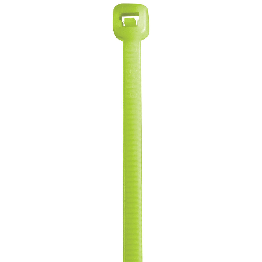 18 in 50# Fluorescent Green Cable Ties 500/Case CT185G