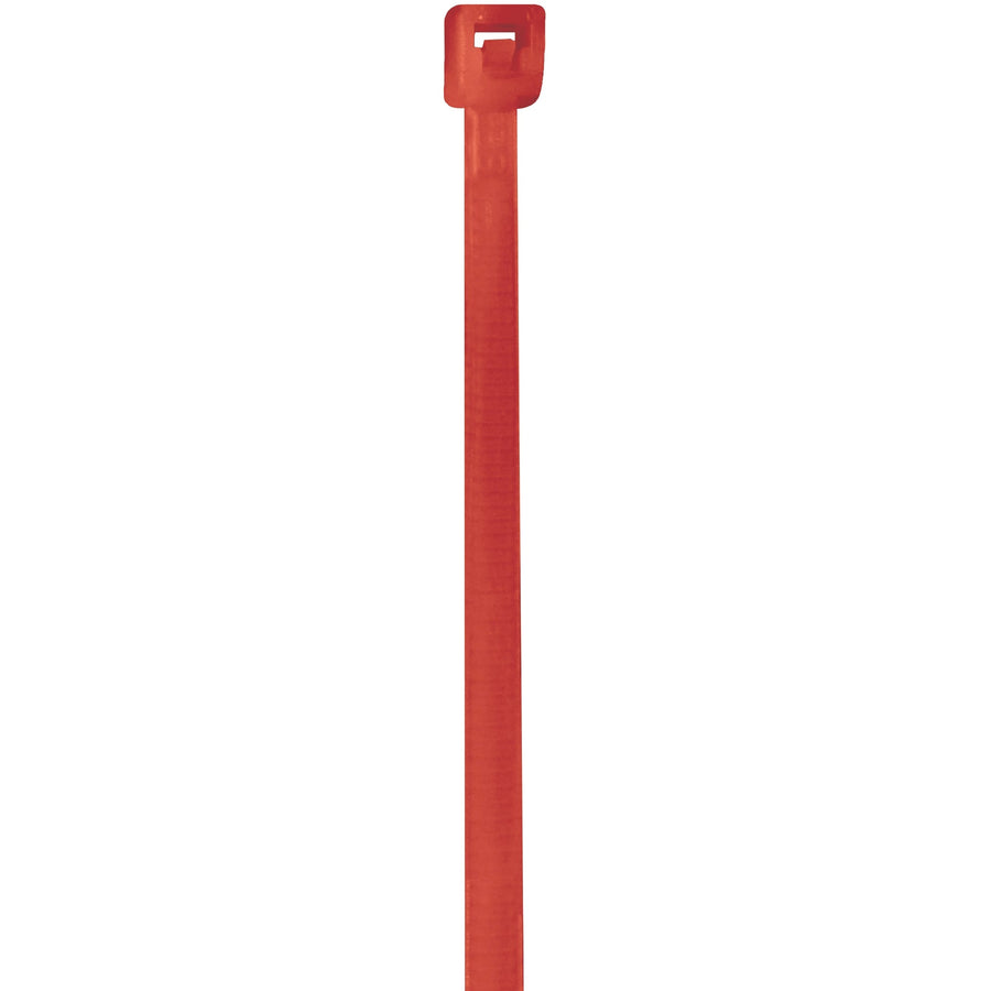 4 in 18 lb Fluorescent Red Nylon Cable Ties 1000/Case CT422K