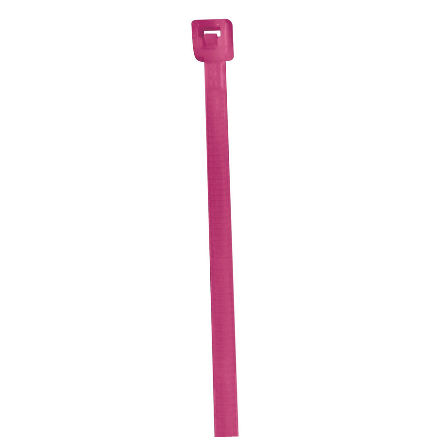 4 in 18 lb Fluorescent Pink Nylon Cable Ties 1000/Case CT422L