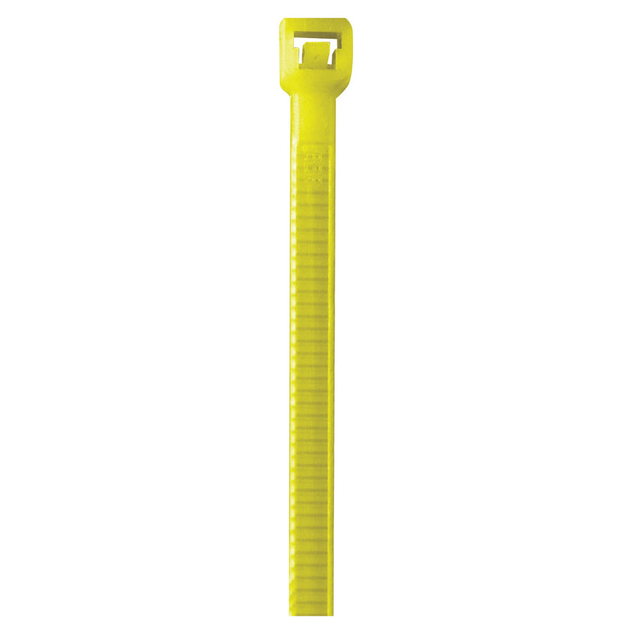 5.5 in 40 lb Fluorescent Yellow Nylon Cable Ties 1000/Case CT433J