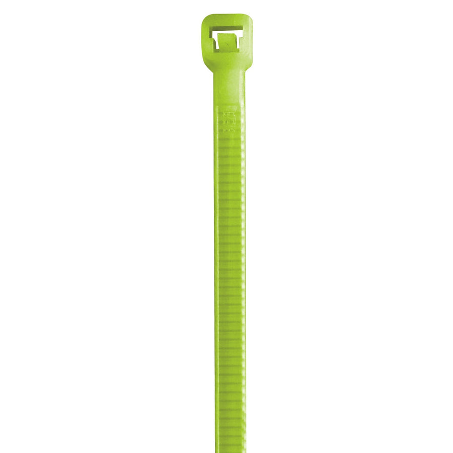 8 in 40 lb Fluorescent Green Cable Ties 1000/Case CT444G