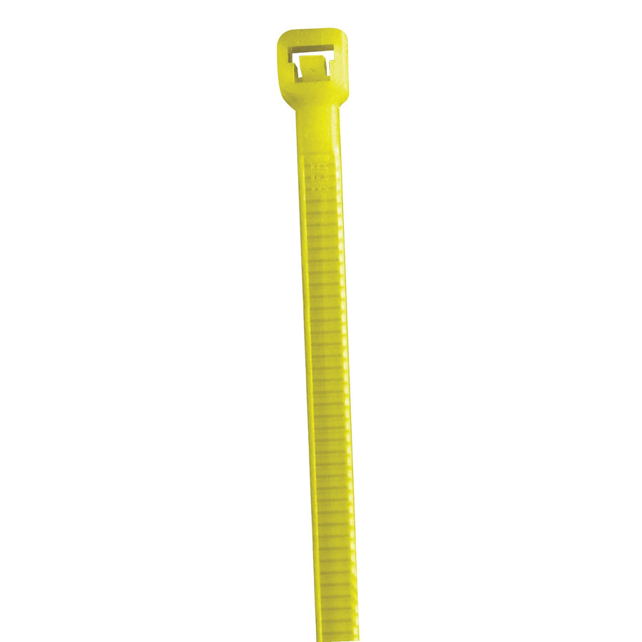 8 in 40 lb Fluorescent Yellow Nylon Cable Ties 1000/Case CT444J