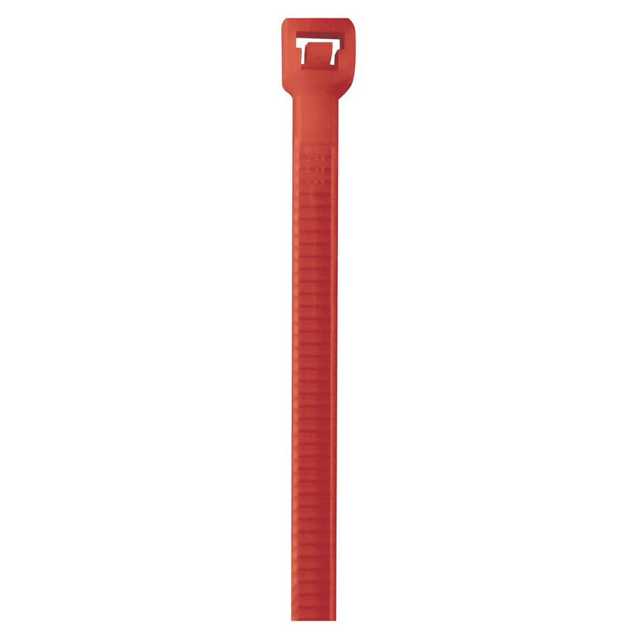 8 in 40# Fluorescent Red Nylon Cable Ties 1000/Case CT444K