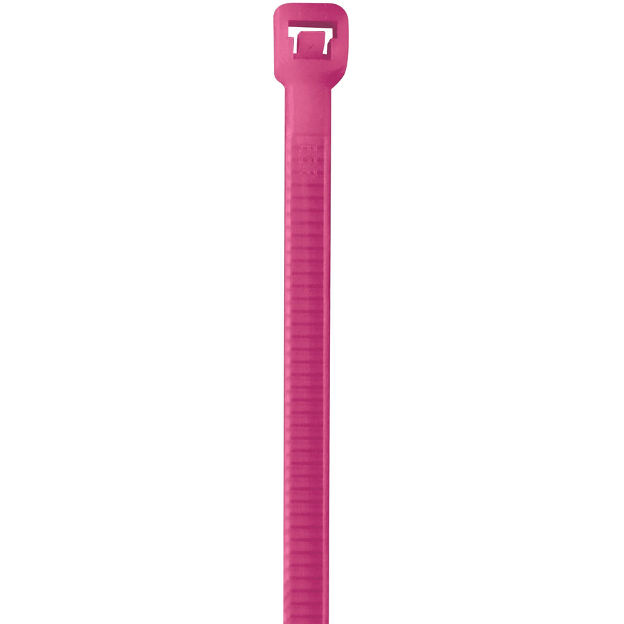 8 in 40# Fluorescent Pink Nylon Cable Ties 1000/Case CT444L