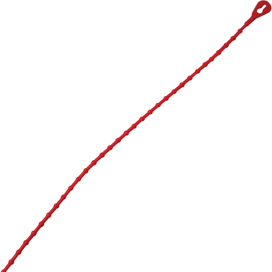 8 in Red Nylon Beaded Security Tie 2000/Case CTBS8B