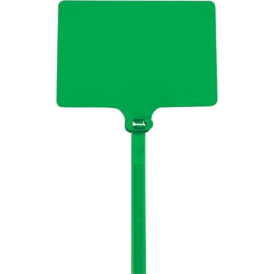 Color-code and label equipment instantly with our 6" green identification cable ties. Featuring a large 2x3" write-on area and 120lb nylon construction, these self-locking ties are tamper-evident and built for industrial durability. Case of 100 ties.
