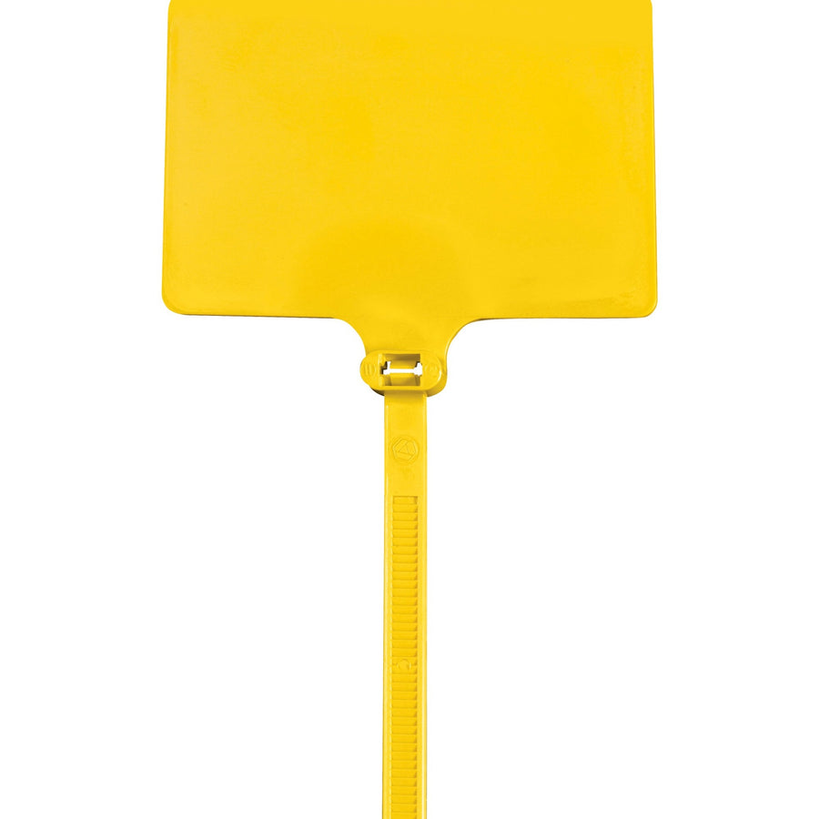 9 in 120 lb Yellow Identification Cable Ties 100/Case CTID86