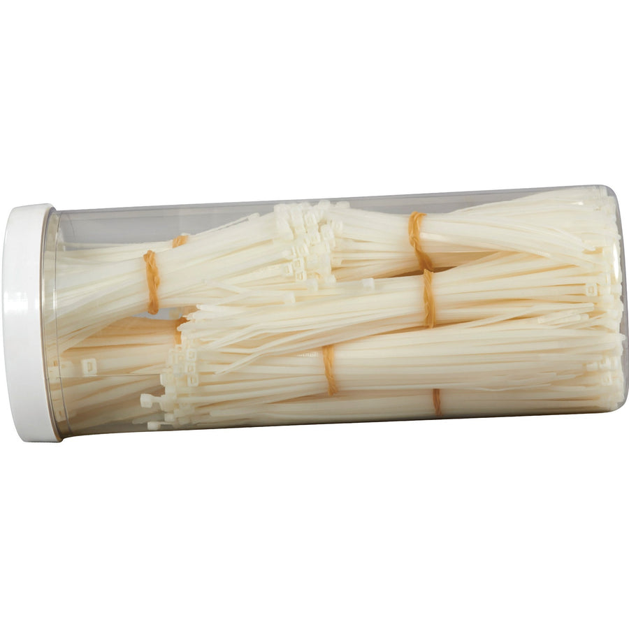 Assorted Natural Nylon Self-Locking Cable Tie Kit 1000-Pack CTKIT10