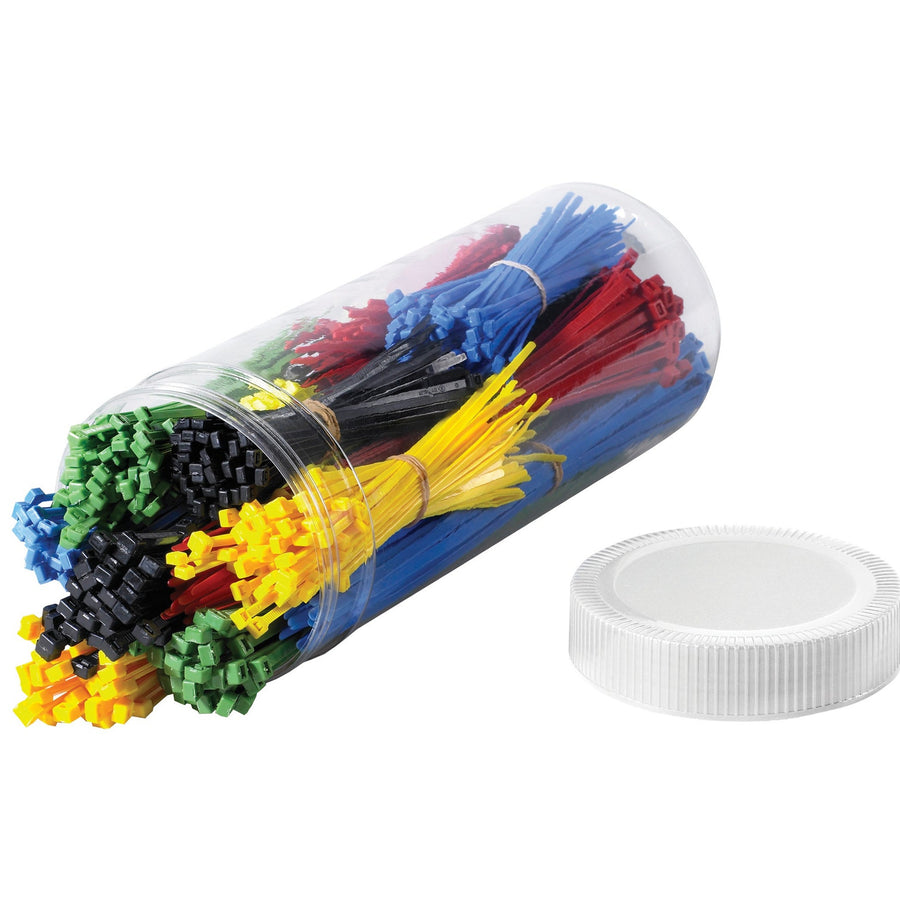 5.5 in Assorted Nylon Cable Tie Kit 1000-Pack CTKIT15