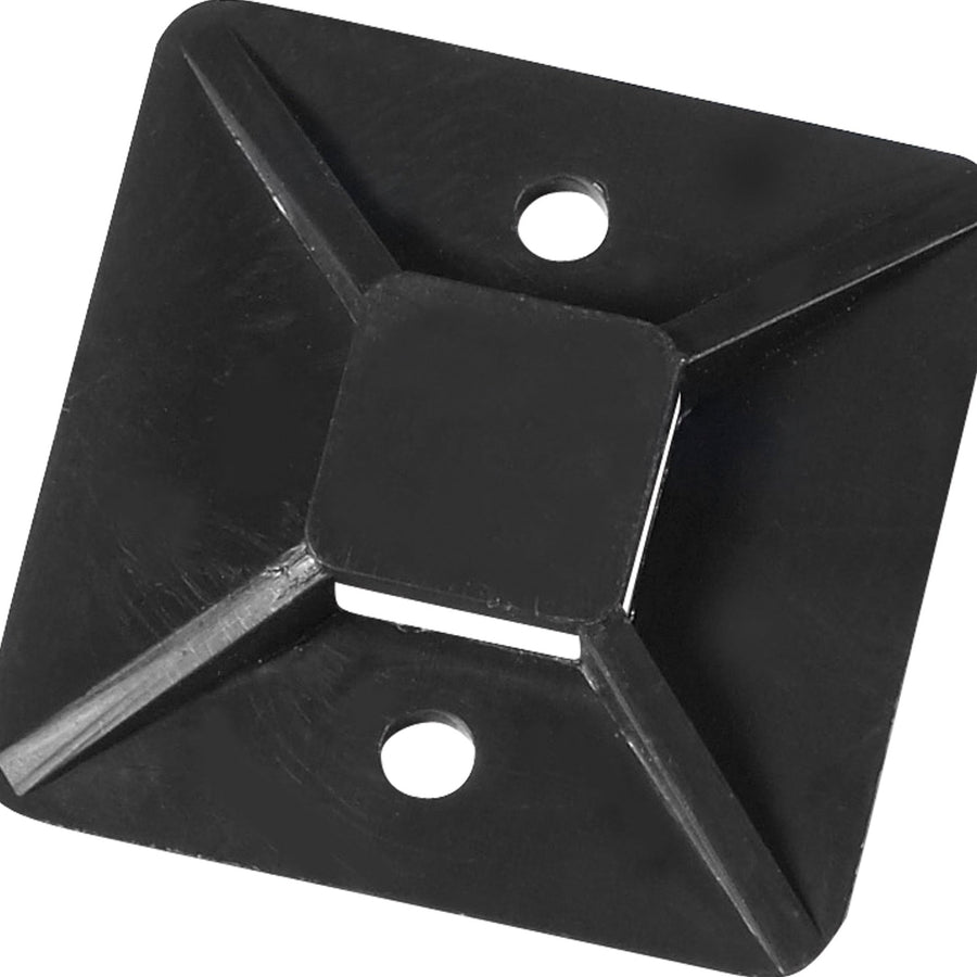 1 in 50 lb Black Adhesive Cable Tie Mounts 100/Case CTM11B