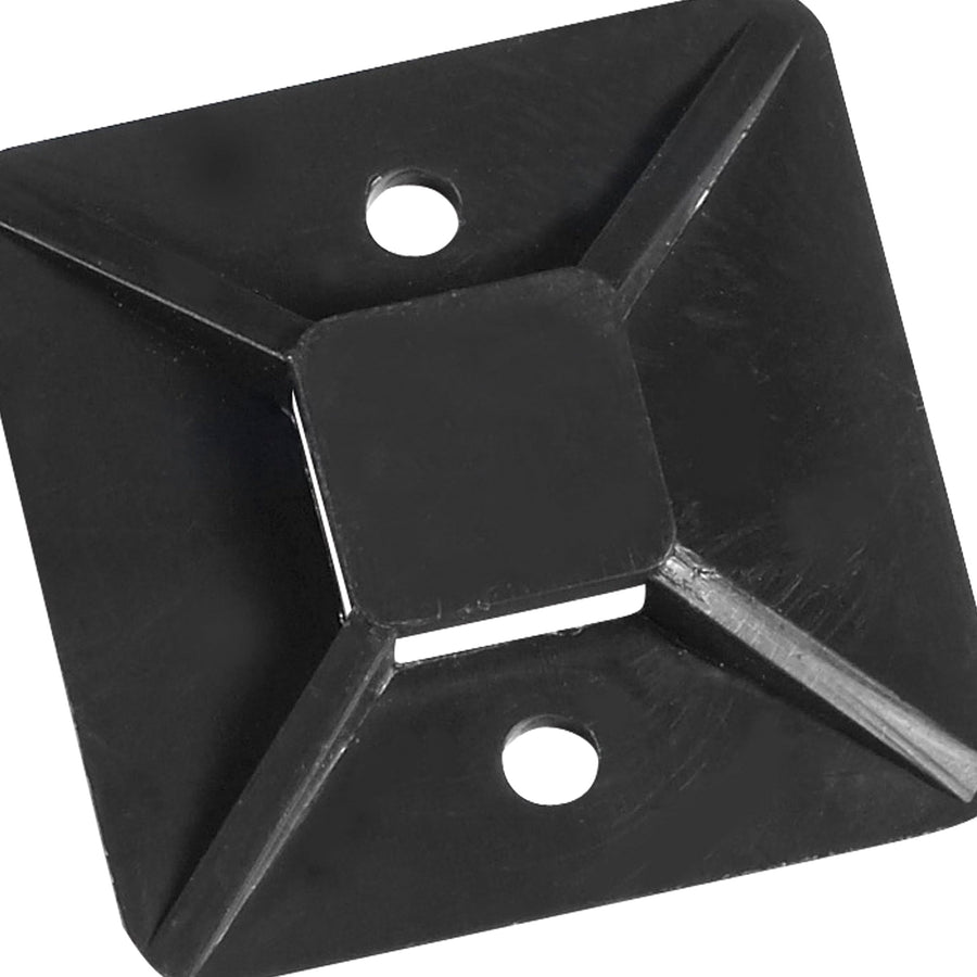 3/4 in Black Adhesive Cable Tie Mounts 100/Case CTM33B