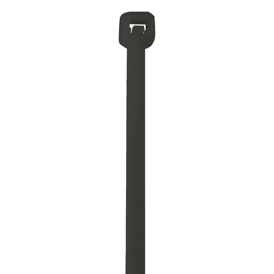 Professional-grade 10" black UV cable ties with 50lb tensile strength, designed for outdoor and extended UV exposure applications. Permanently secures cords, cables, and bundles with tamperproof locking. Sold as case of 1000 units for maximum cost efficiency.