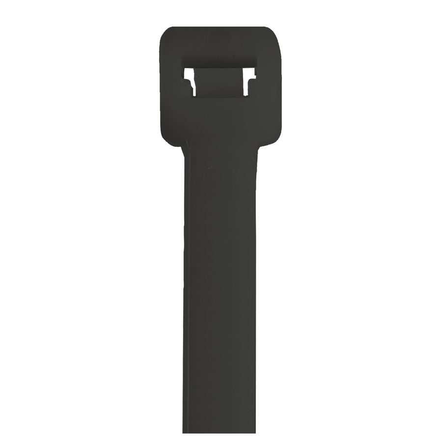 36 in 175 lb Black UV Stabilized Nylon Cable Ties 100/Case CTUV36175