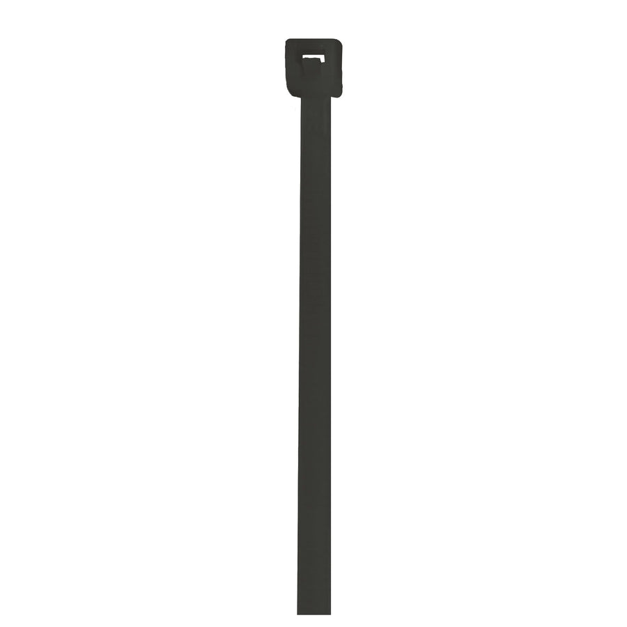4 in 18 lb Black UV Stabilized Nylon Cable Ties 1000/Case CTUV418