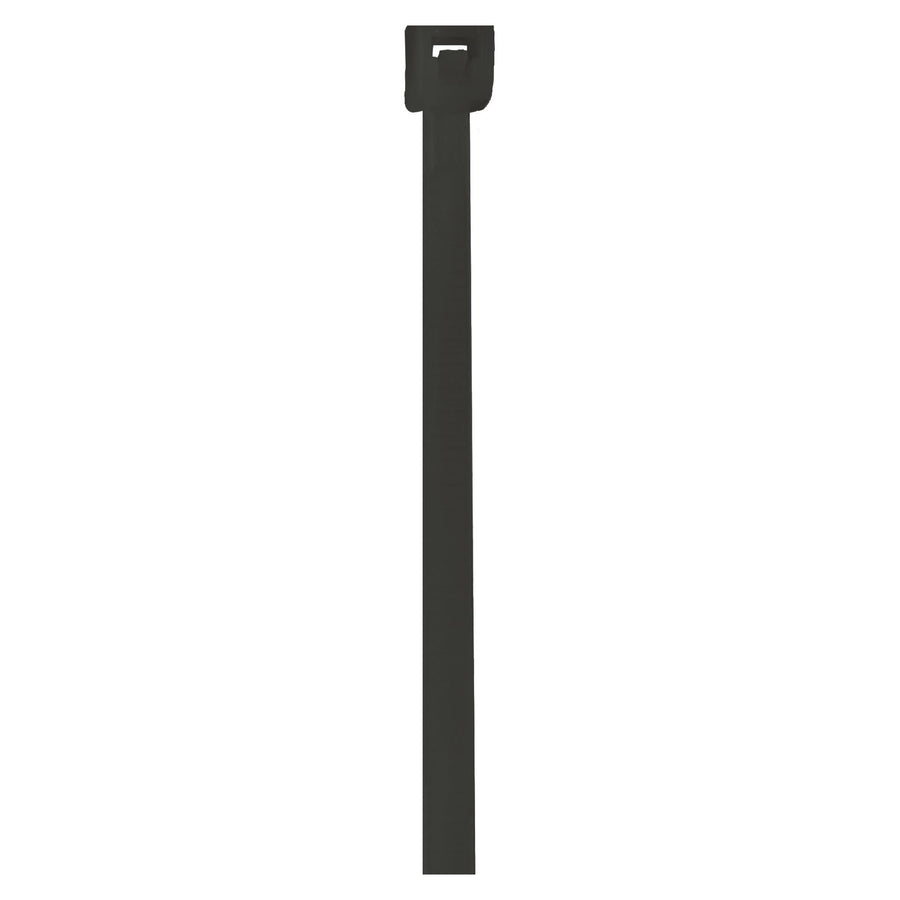 8 in 18 lb Black UV Stabilized Nylon Cable Ties 1000/Case CTUV818