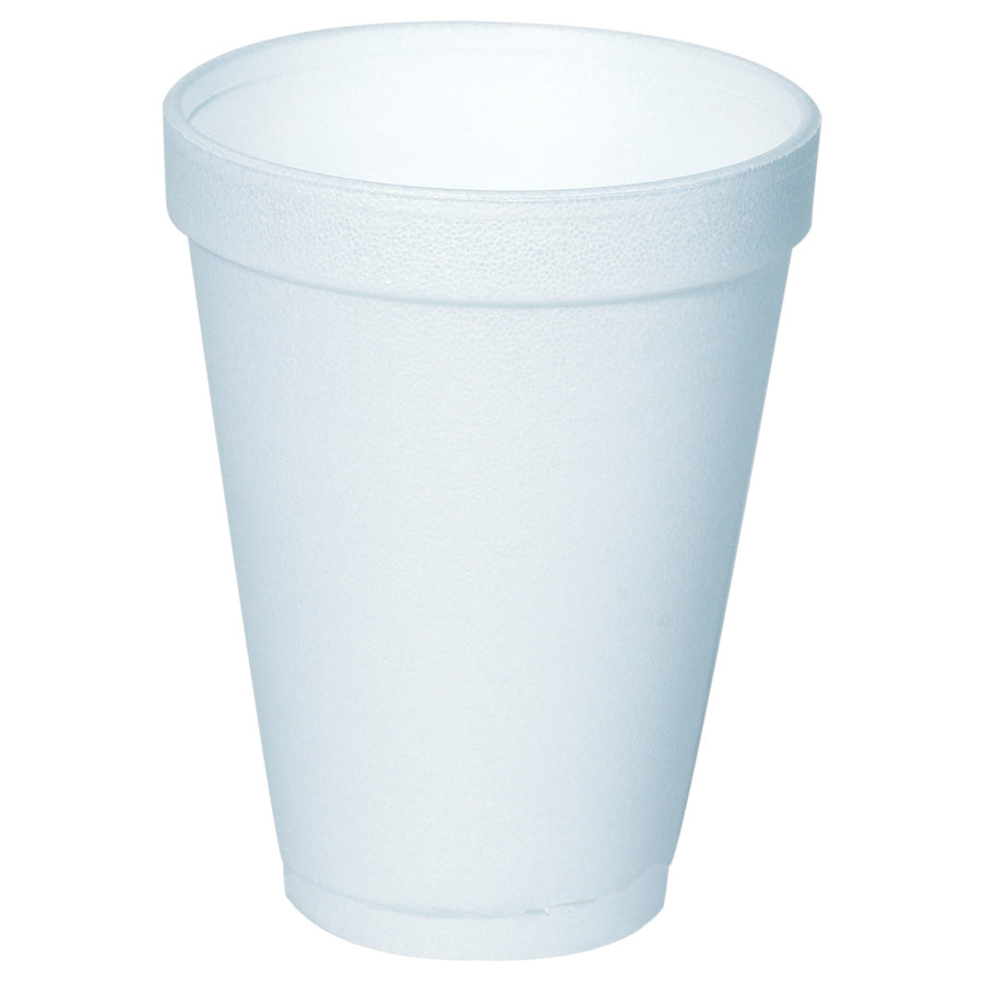 14 oz White Polystyrene Foam Cups Insulated 1000/Case CUP14OZ