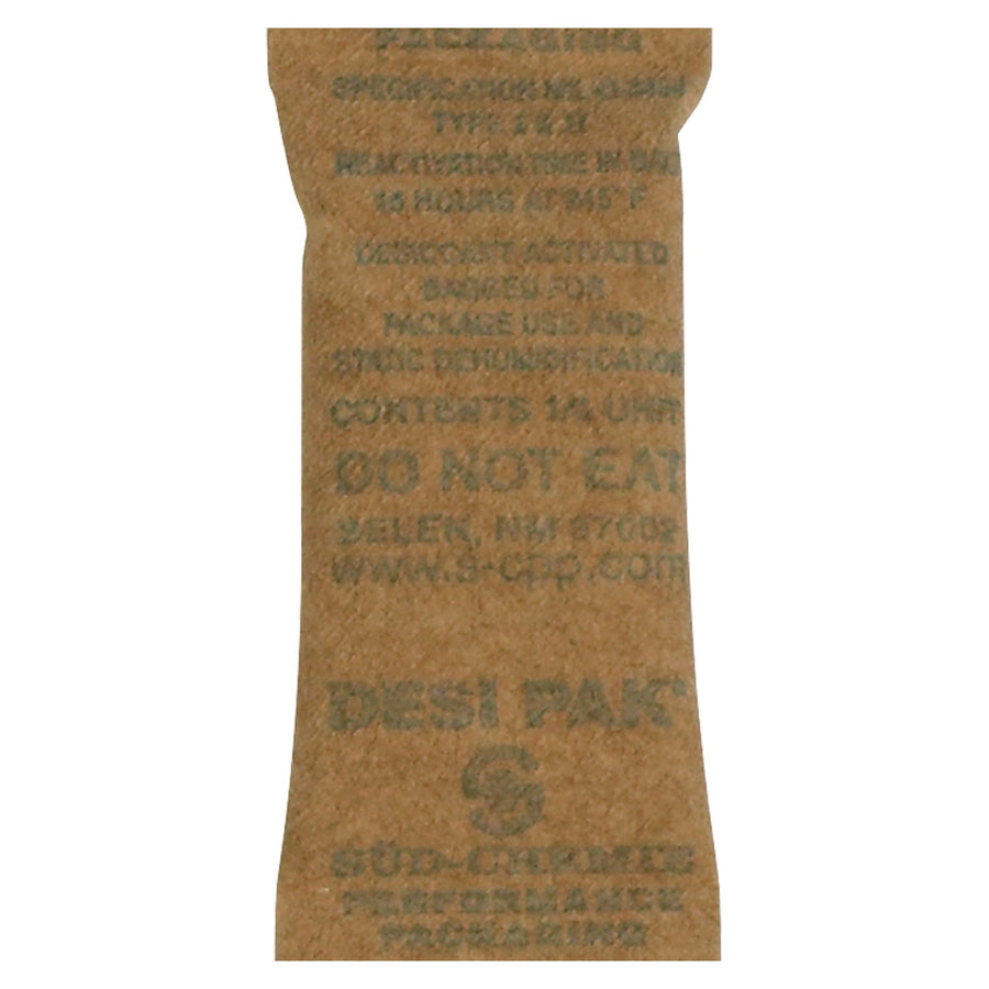 1x2.5x0.25 Kraft Clay Desiccant Bags 1200/Case DES101
