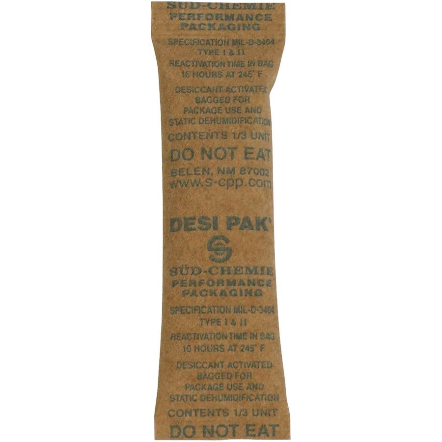 Protect high-value shipments from moisture and corrosion damage with these activated clay desiccant kraft bags. Each compact 1" x 3.5" x 0.25" bag absorbs moisture across 20-80% relative humidity and covers 0.28 cubic feet. Case of 700 bags provides industrial-scale protection for pharmaceuticals, nutraceuticals, diagnostics, electronics, and food products.