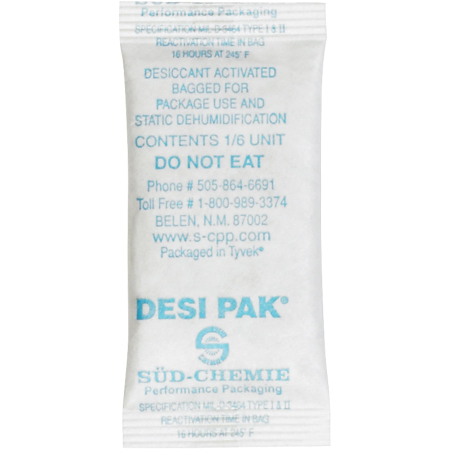 1x2.5x0.25" Tyvek® Clay Desiccant Bags - 1200 Pack Moisture Protection
